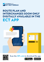 Folder routeplan en interchanges via ECT app